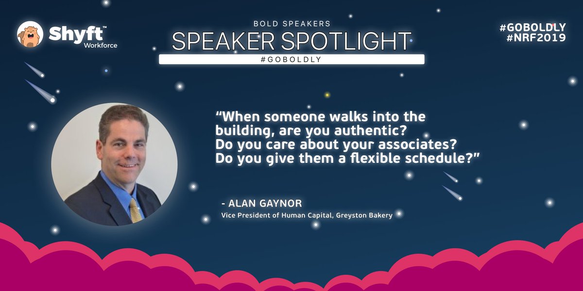 shyft's tweet image. Still thinking about @GreystonBakery Alan Gaynor&apos;s comments on connecting with talent. We agree that it&apos;s crucial to support and empower your associates!

BTW Greyston&apos;s #openhiring practice is worth learning more about. They hire without applications, interviews, etc.

#NRF2019