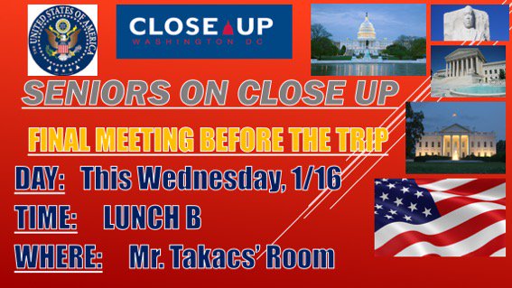 StPiusX's tweet image. Seniors, this one&apos;s for you! One last meeting for those participating in next week&apos;s trip to D.C.- Wednesday @ Lunch B.
#6moredays #PanthersInDC #Veritas