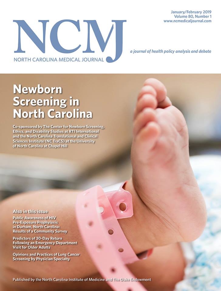 We collaborated with @NCMedJ on their special issue about newborn screening. RTI researcher Don Bailey co-edited the issue, which shares the role of counselors, technology and partnerships for a comprehensive and responsible newborn screening program: bit.ly/2HavbaA