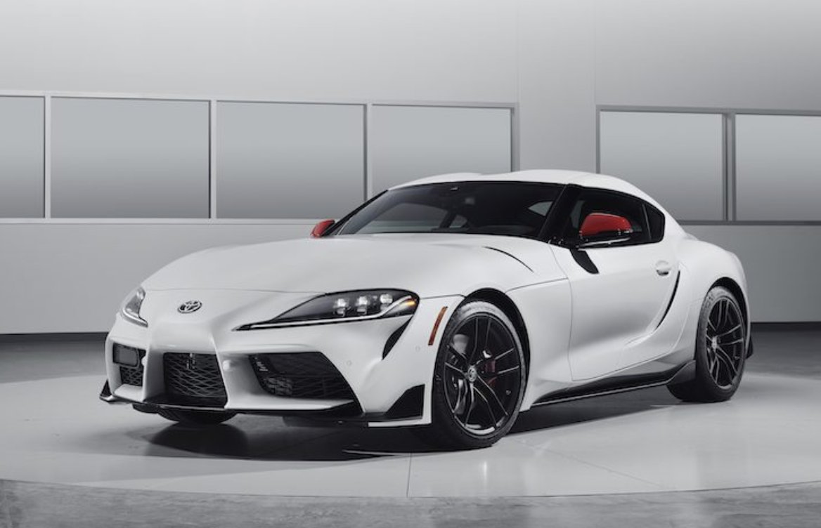 RPyMas's tweet photo. EL “ 2020 GR Supra”. 
- Motor turbo cargado seis cilindros en linea 
- 335HP
- 0-100 en 4.1 seg
- Sistema CarPlay inalámbrico pantalla de 8.8” Sistema de Audio JBL 12 bocinas
- Cargador inalámbrico para celular 

https://t.co/BHjLwW40wz https://t.co/v2llEI57ap