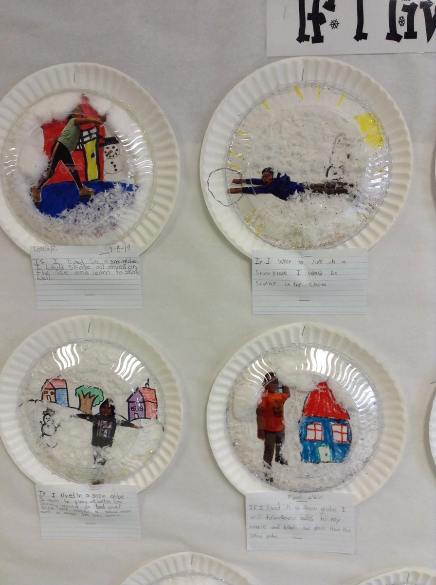 TCElara's tweet photo. If they lived in a snow globe... ❄️
After reading, "The Snow Globe Family," students had fun creating their snow globe worlds!
#SBJourney #SBISD #FavoriteActivtiyOfTheYear https://t.co/1gBRTBsv6q