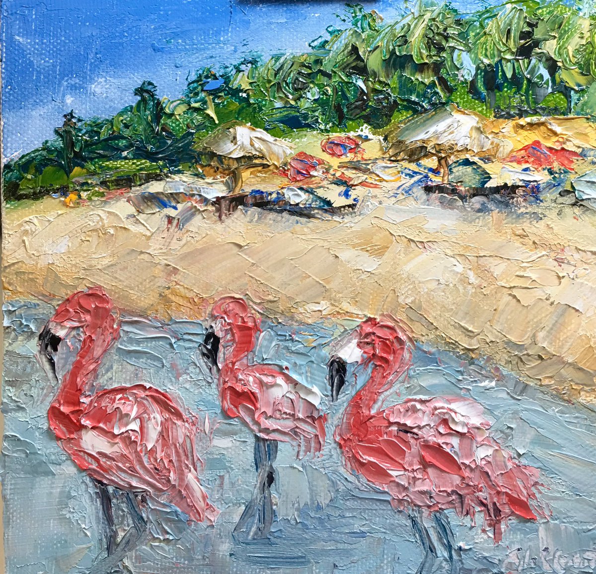 kylacdesigns's tweet photo. Three Amigos.  Palette knife oil painting. https://t.co/DKUPKxv3lN… https://t.co/5i9m6nA2Zw