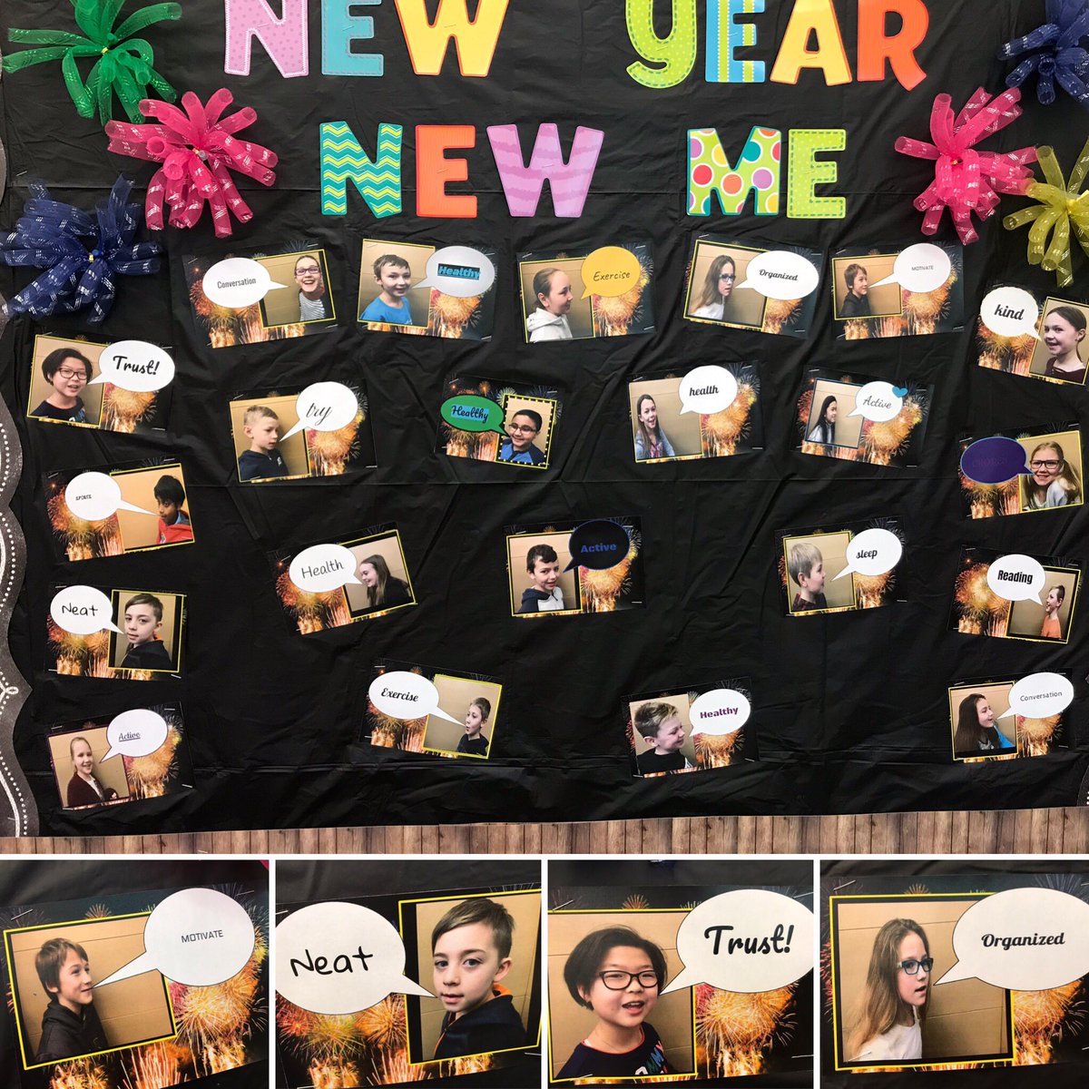 ThiessenCLT's tweet photo. Our #oneword projects. @ClassroomChamps @CalynnMIrwin https://t.co/mEBtTtRKU7