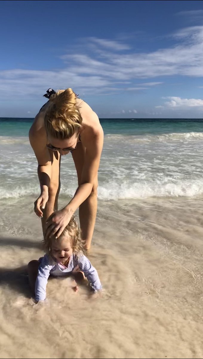 Lovin’ life, this little nugget....makes my heart swell to know we make her happy 🥰 #tulummexico #tulum #travelwithbaby
