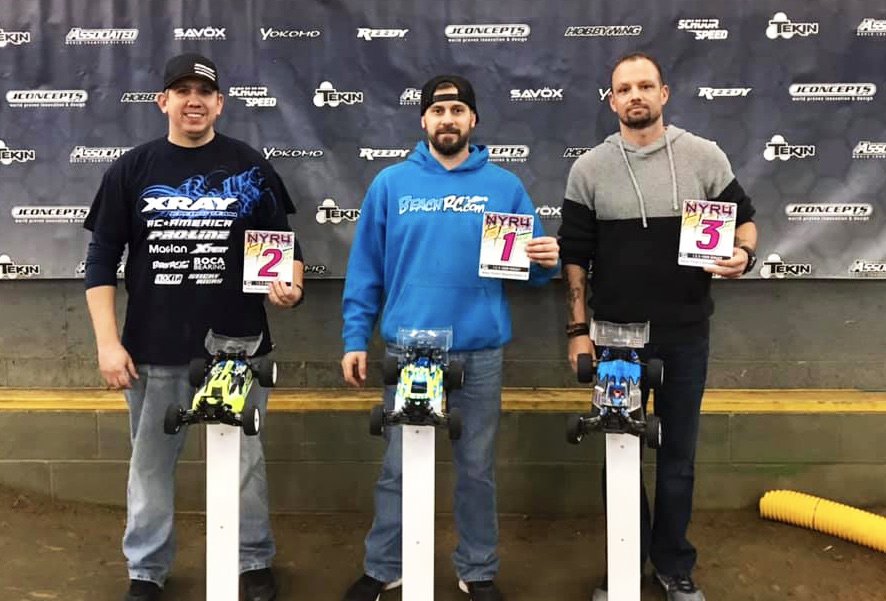 RCAmericaLP's tweet photo. Congratulations to Kevin Thomas!
4th Annual New Year's Resolution Race - Beach RC - Myrtle Beach, SC
1/12/19
2wd SCT - qualified 3rd and finished 2nd Mod 4wd Buggy - qualified 4rd and finished 3rd
13.5  4wd Buggy - qualified 3rd and finished 2nd https://t.co/9Wh0tyACo0