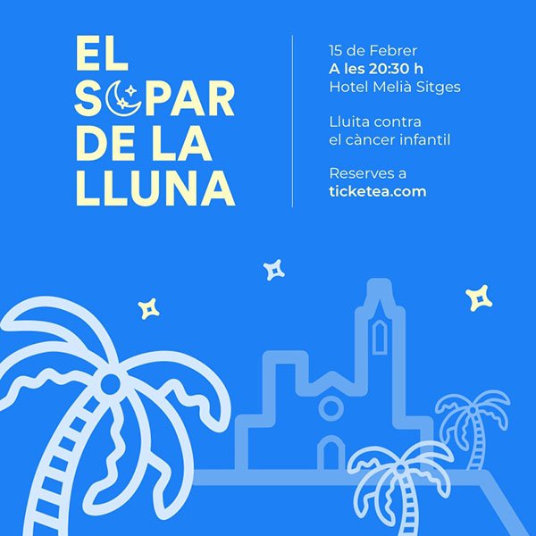 Us presentem #ElSopardelaLluna 🌙  una iniciativa solidària destinada a recaptar fons per a la investigació del càncer infantil. Reserva ja la teva plaça aquí: bit.ly/SoparDeLaLluna. 
*ens ajudes amb un RT, si us plau?