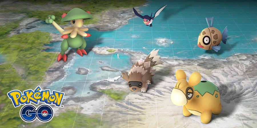 ポケモンgo 期間限定でホウエン地方のポケモンがいつもより多く出現 特別なわざを覚える キノココ や色違いの ジグザグマ スバメ が登場 面白いアプリ Iphone最新情報ならmeeti ミートアイ