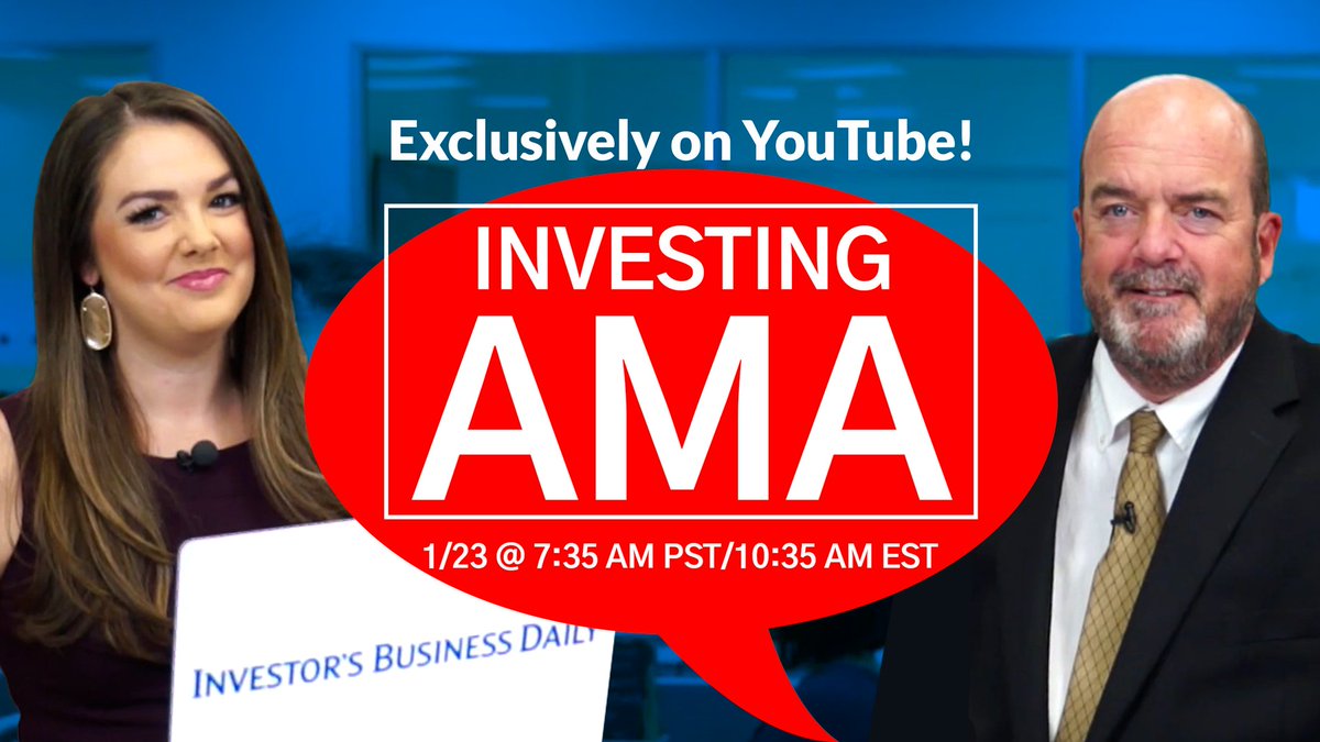 marketsurge's tweet photo. Ask @IBD_ACoram & @IBD_KShreve any question on investing in our special YouTube #IBDAMA session! Subscribe now! https://t.co/XPWXz5ACAe https://t.co/GHi9NTEVrS