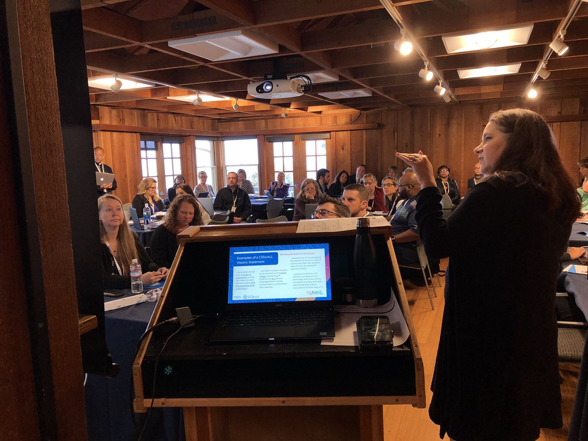 CSforALL's tweet photo. Leigh Ann DeLyser (@lsudol ) leading      CSforALL SCRIPT facilitators during Day 1 of  the CSforALL SCRIPT Symposium. #CSforALL #CSforALLscript #ComputerScience #CSEd #EquityinComputing https://t.co/TQ1GPRi4XX