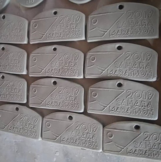SAHARATHON's tweet image. At the Ceramic Workshop of ElAyoun are working hard to prepare the SaharaMarathon 2019 medals!

#saharamarathon #runforfreedom #saharawi #run #running #sahara #runner #marathon #refugees #maraton #maratona #saharaui #referendumnow #freesahara #40yearsenough #saharamarathon2019