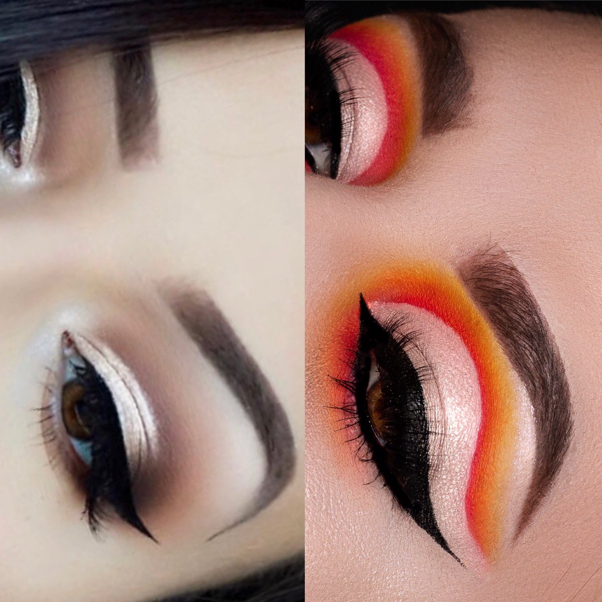 #agingchallenge but ONE year difference. And my makeup skills and brows have aged well 👌🏻 #ThenAndNow #2018vs2019
Used the @MorpheBrushes X @jamescharles Artistry Palette for the look on the right