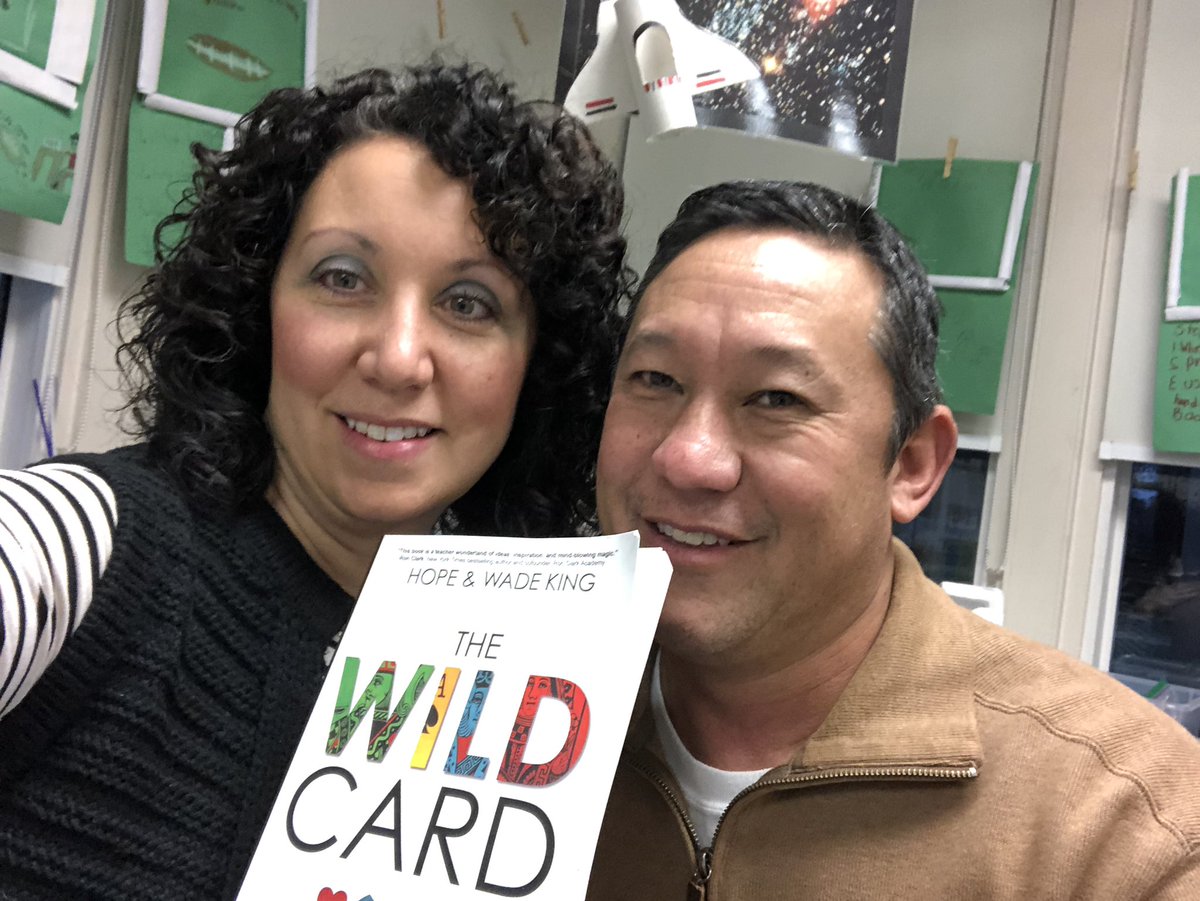 WILD Card Calendar 📆 posted ✅  book selfie with my accountability partner @teacher_everett ✅ Goals- my one word “innovative” #lettheMAGICbegin #bethewildcard