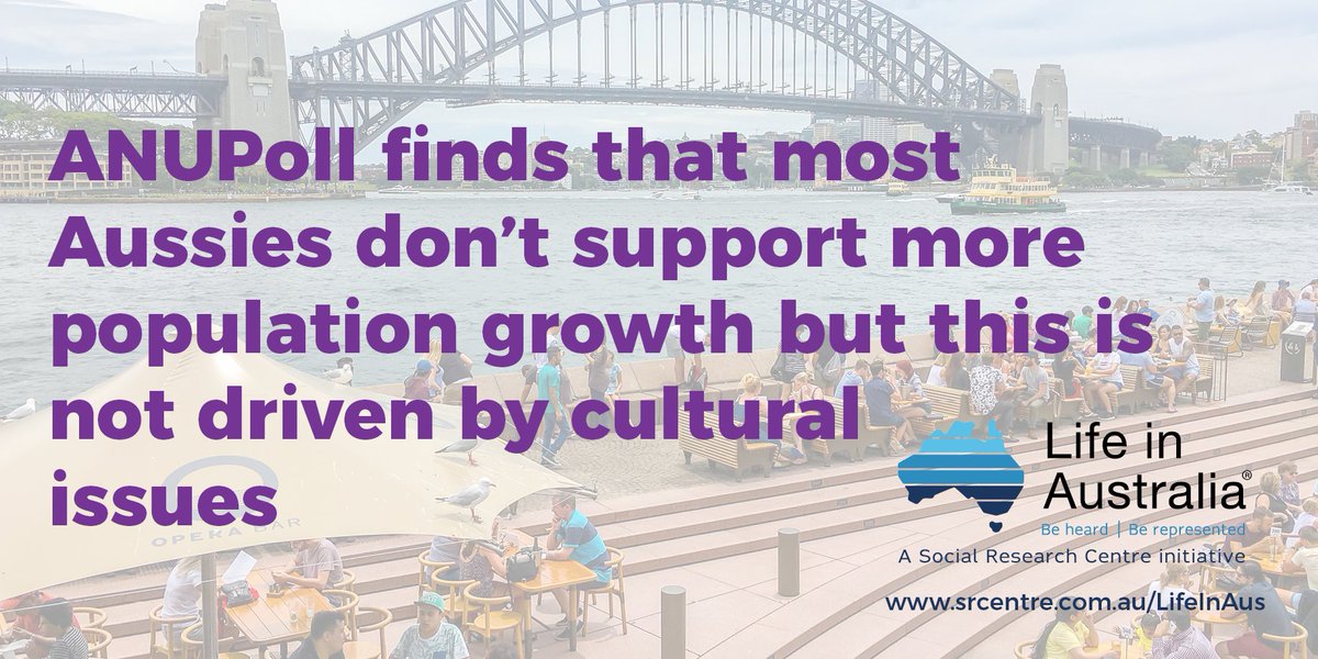 SRCentreAUS's tweet photo. New #AUResearch by A/Prof Nick Biddle @WhatAustThinks released today - Big Australia, small Australia, diverse Australia: Australia’s views on population.  Read more https://t.co/Wz9YV7pDsv https://t.co/N6SMpXxH0i