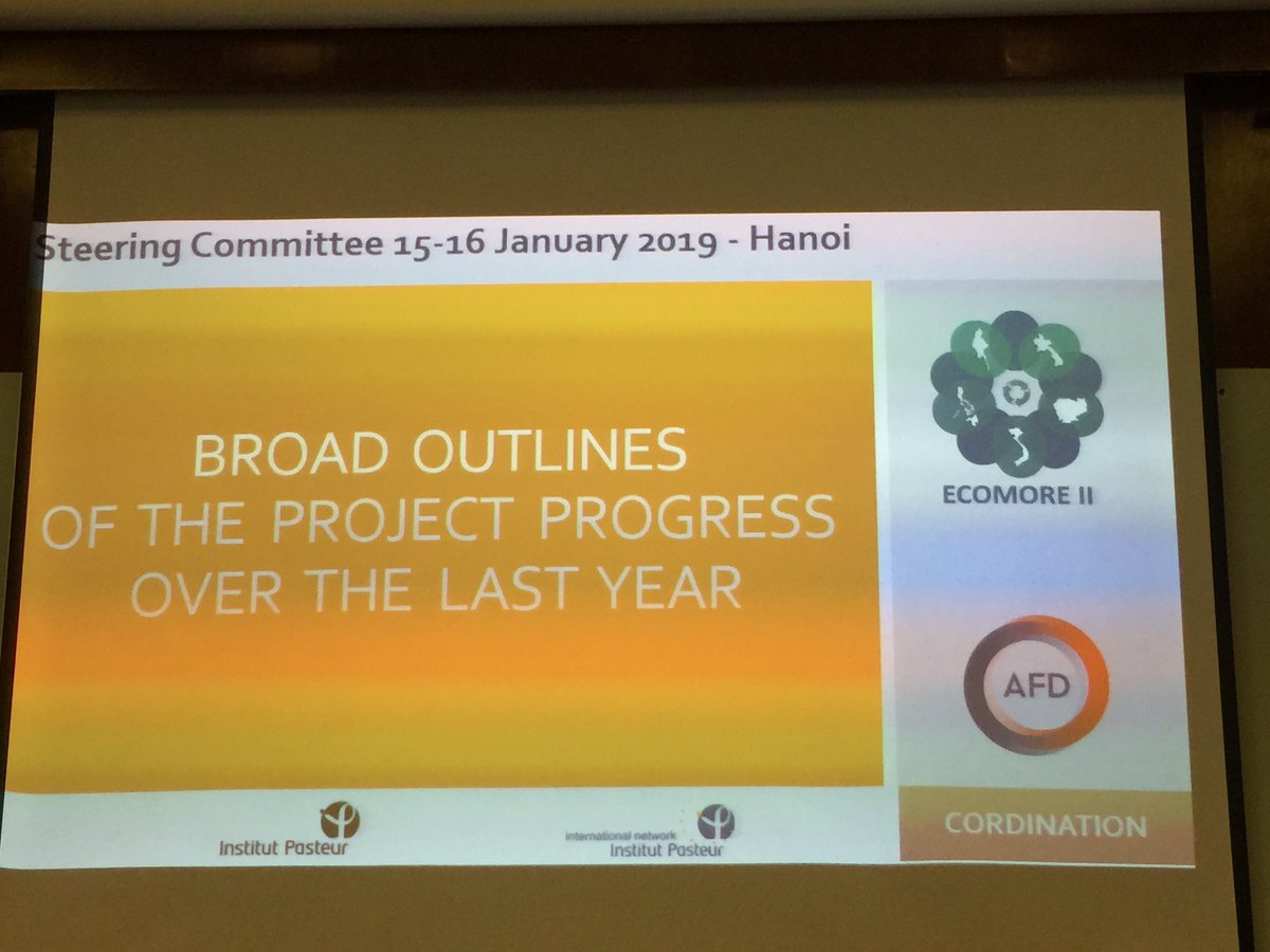 EricFleutelot's tweet photo. Steering committee meeting of the #ECOMORE 2 program with rep. from @institutpasteur and associated institutes from 🇲🇲 🇱🇦 🇻🇳 🇰🇭 and 🇵🇭. A hard work on climate change and impact on health (#dengue &amp; #leptospirosis) is ongoing with support from @AFD_France - @ird_fr @francediplo https://t.co/IjIiWRxDa7