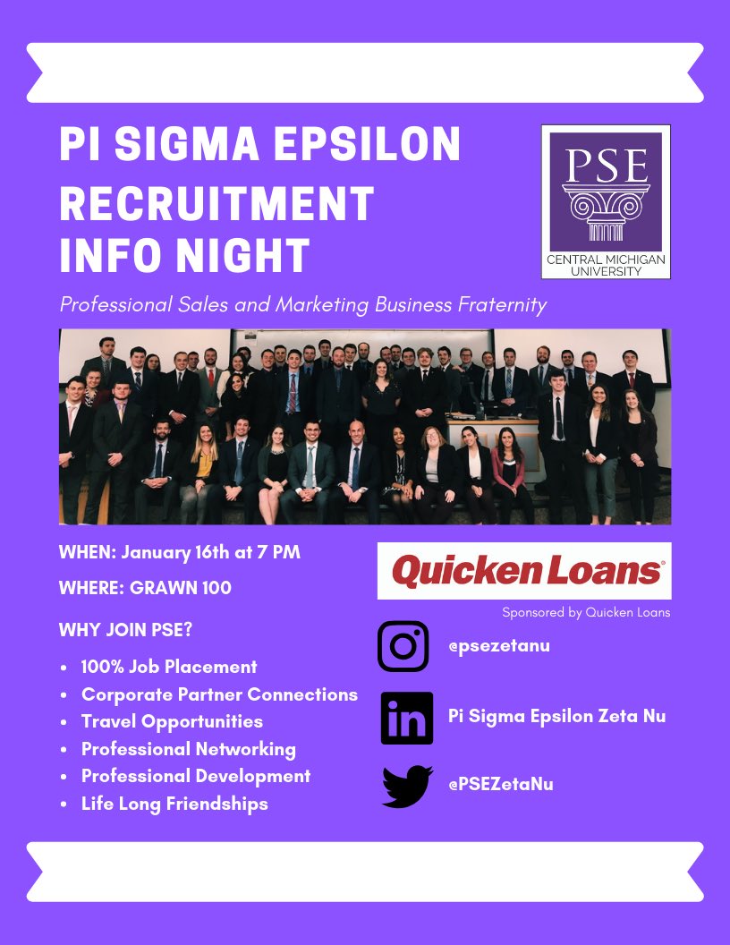 Zeta Nu Spring Recruitment is here!!! Join us this Wednesday for an informational meeting in Grawn 100