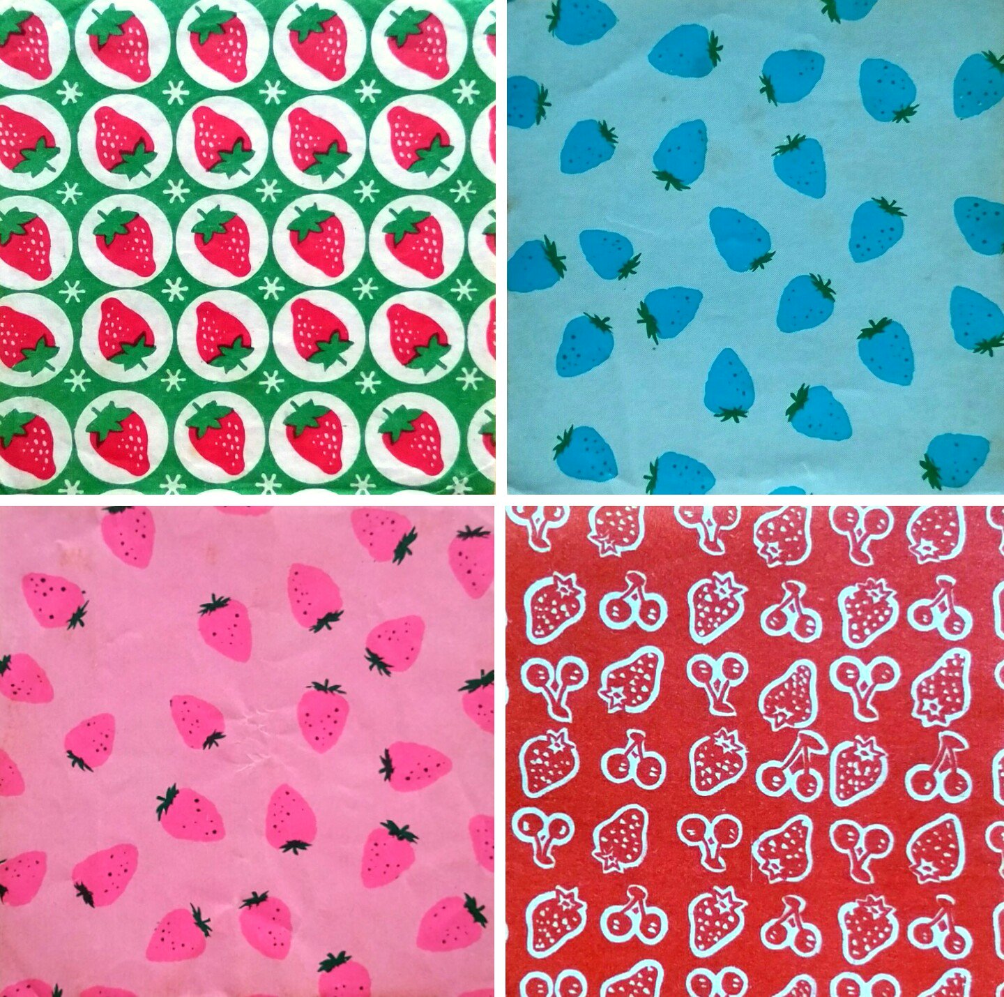 昭和レトロ】駄菓子屋千代紙55枚④ 折り紙おりがみカコちゃん千代紙