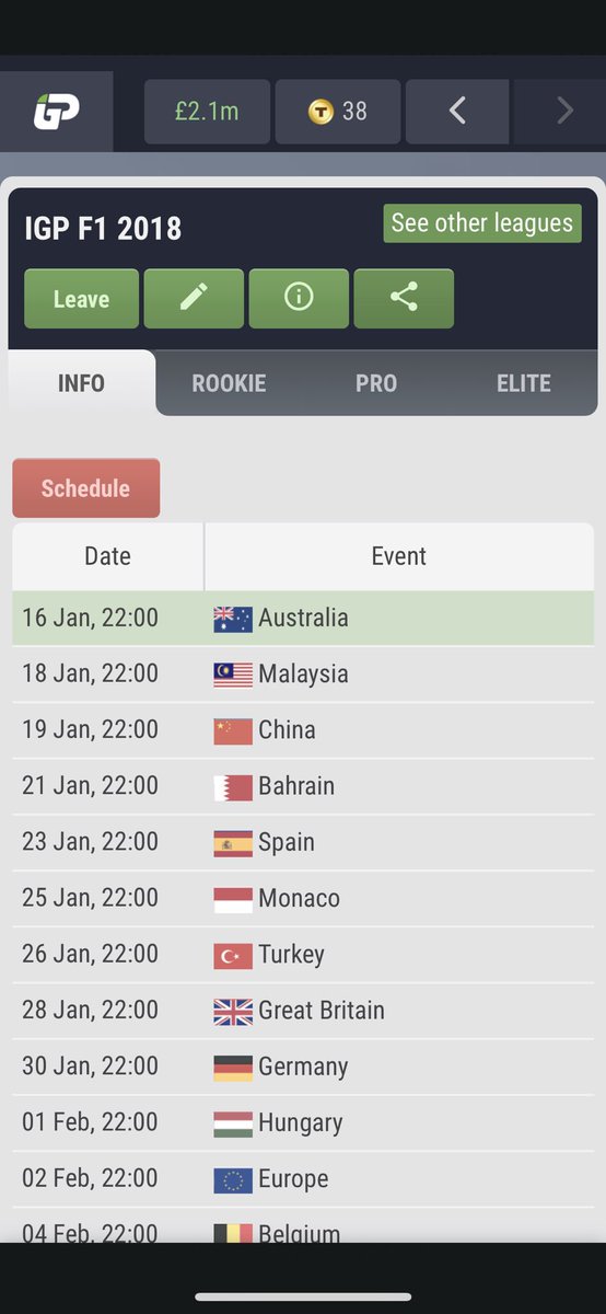 J_BLB93's tweet photo. **New Season**

IGP F1 2018
Starting Wednesday 22:00 BST
Pro tier competitive 

@iGPManager @jackbasford #IGP https://t.co/oABvmcrwrU