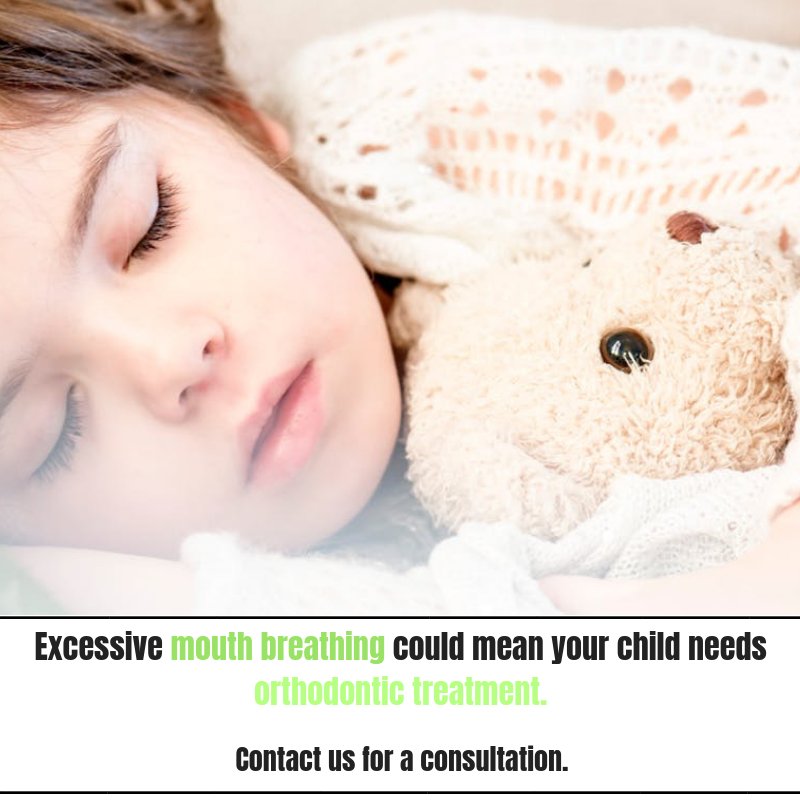 Mouth-breathing can be a sign of potential orthodontic issues that we can help correct.

#mouthbreathing
#occlusalissues