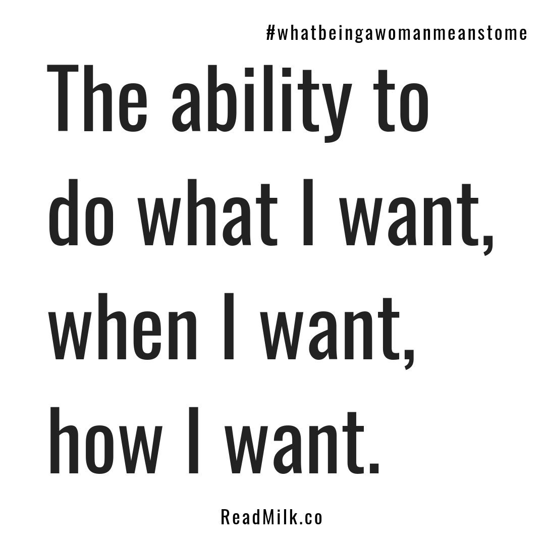 femindonline's tweet photo. #whatbeingawomanmeanstome https://t.co/A0LcKViefR