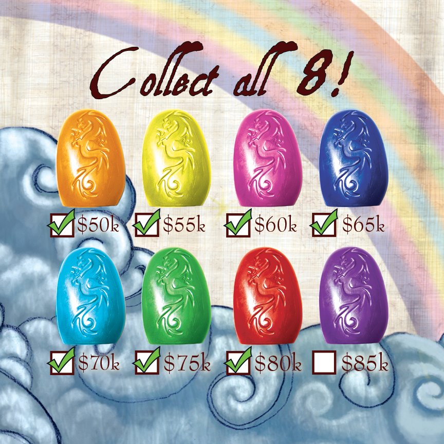 CalliopeGames's tweet photo. We are unlocking rainbow #Tsuro pawns as stretch goals to celebrate the legacy of this series!  Join the Tsuro: Phoenix Rising campaign today - we are already over 800% funded!!!  https://t.co/IfcxxQzuWr https://t.co/QMCjOzqE3A