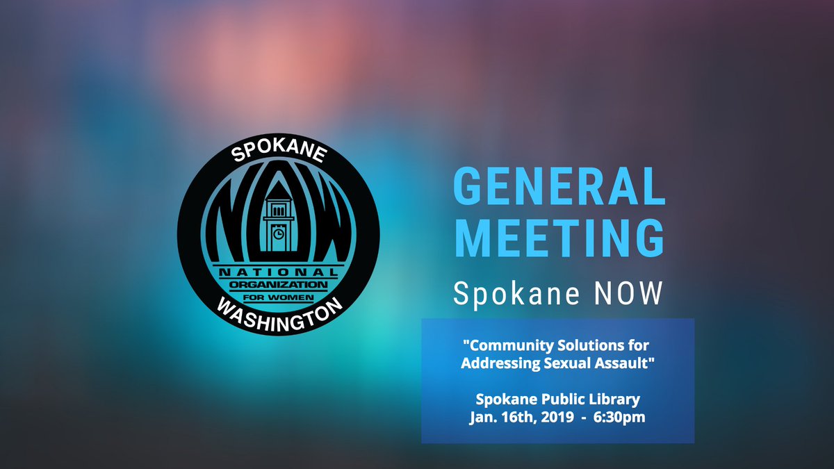 SpokaneAreaNOW's tweet photo. Our next Chapter Meeting convenes at the Downtown Library this Wednesday, with a discussion panel featuring Spokane SANE Foundation. #SANEnurses #endthebacklog https://t.co/VZvWTonM43 https://t.co/D79yb8CGw8