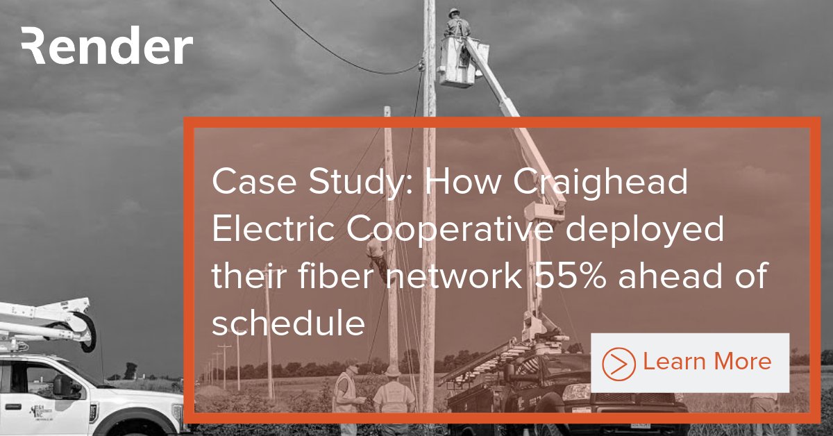 RenderNetworks's tweet image. Incredibly proud of what @CraigheadCoop are achieving with Render&apos;s #DigitalNetworkConstruction platform. 10 months in and the team are already 55% ahead of schedule and deploying OSP 84% faster than planned: bit.ly/2QNDzwk #BuildNetworksBetter #RuralBroadband