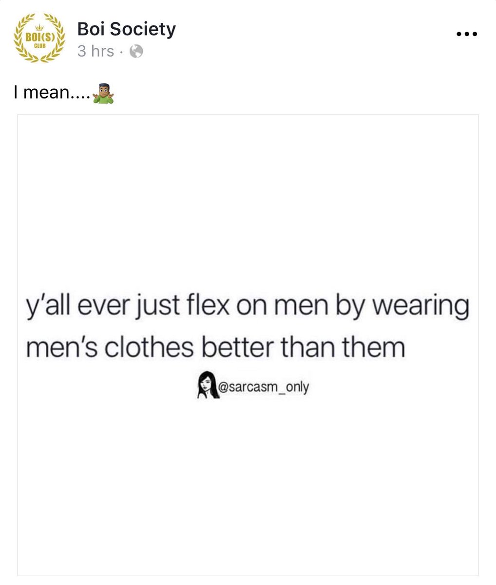 ButchTalk's tweet image. And on the 69th day, Goddess created butch and she saw that it was good.