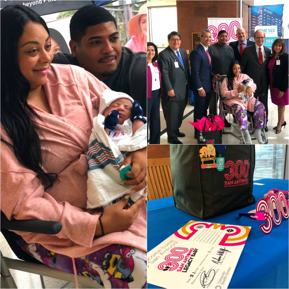#300LookBack Celebrating the birth of baby girl Yazlyn Rodriguez - the first baby born of the next 300 years - on Day #1 of Commemorative Week last May!