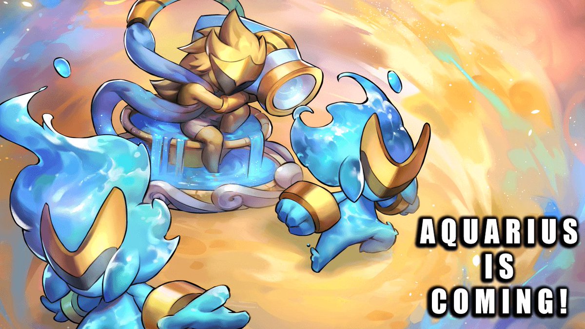 OmegaWarsGame's tweet photo. Aquarius is swimming its way into the galaxy as the next constellation! Stay tuned for gameplay. https://t.co/TrEYSOeP2Y