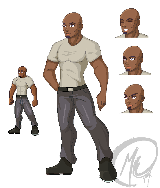 Some #pixel artwork one is a #Commission for a friend and the other was a #sprite made for a game I used to work on.