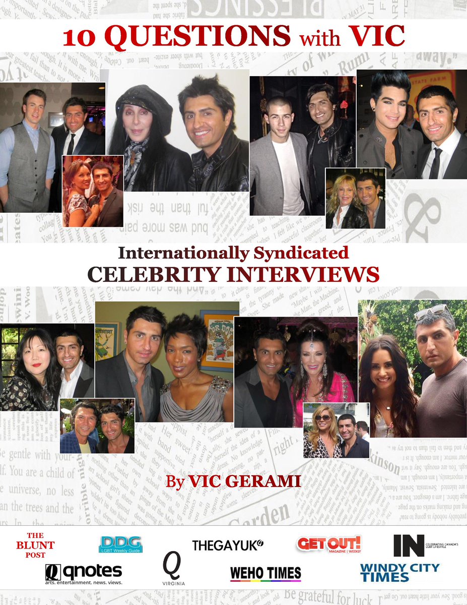 vicgerami's tweet image. .@qnotescarolinas is the latest magazine to publish my internationally syndicated celebrity interview column, 10 QUESTIONS with VIC. #QNotes is distributed in the Carolinas, Southwest Virginia, Eastern Tennessee and Eastern Georgia. #10QuestionsWithVic #VicGerami