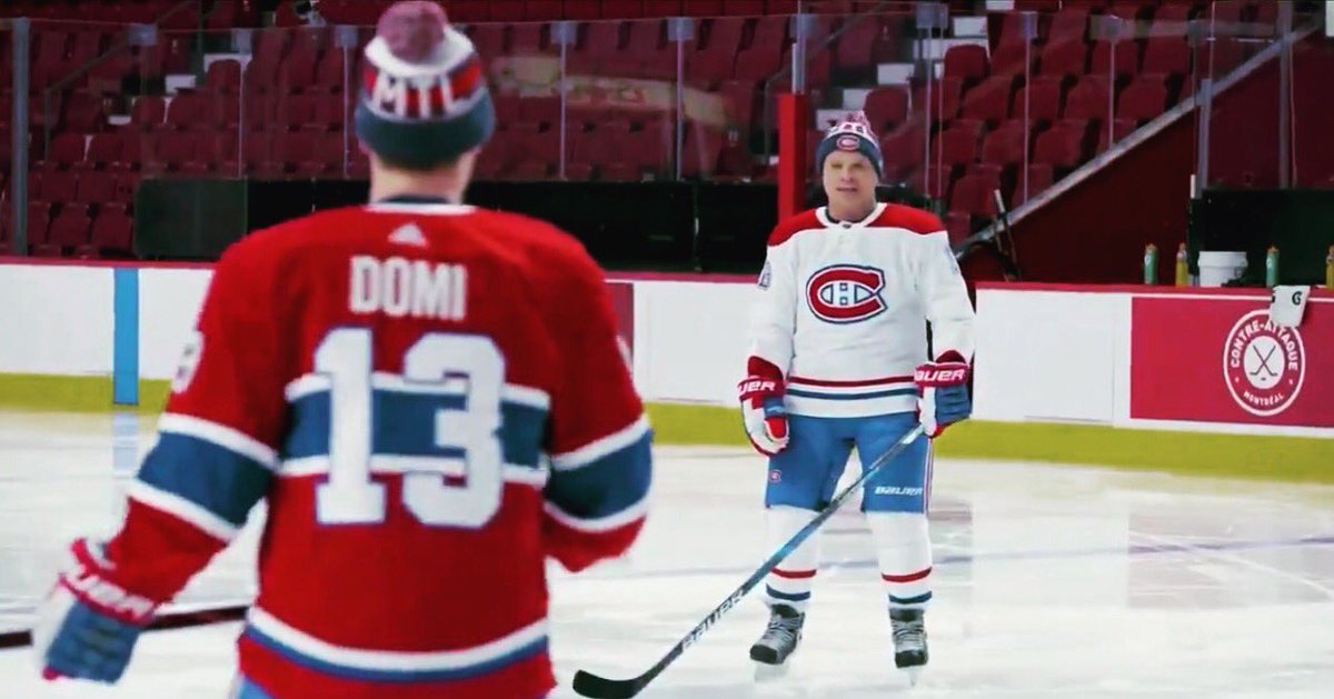 AATHabs's tweet photo. Max and Tie Domi ❤️

(Photos: NBC) 

#MontrealCanadiens #Habs #GoHabsGo https://t.co/K1BfSrzmLK