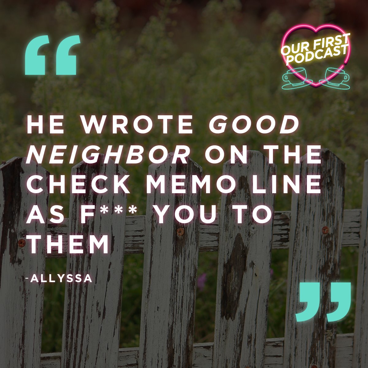 OurFirstPodcast's tweet photo. Things We've Said 🎙 
#ourfirstpodcast #goodneighborlaw https://t.co/hz09j77qRo