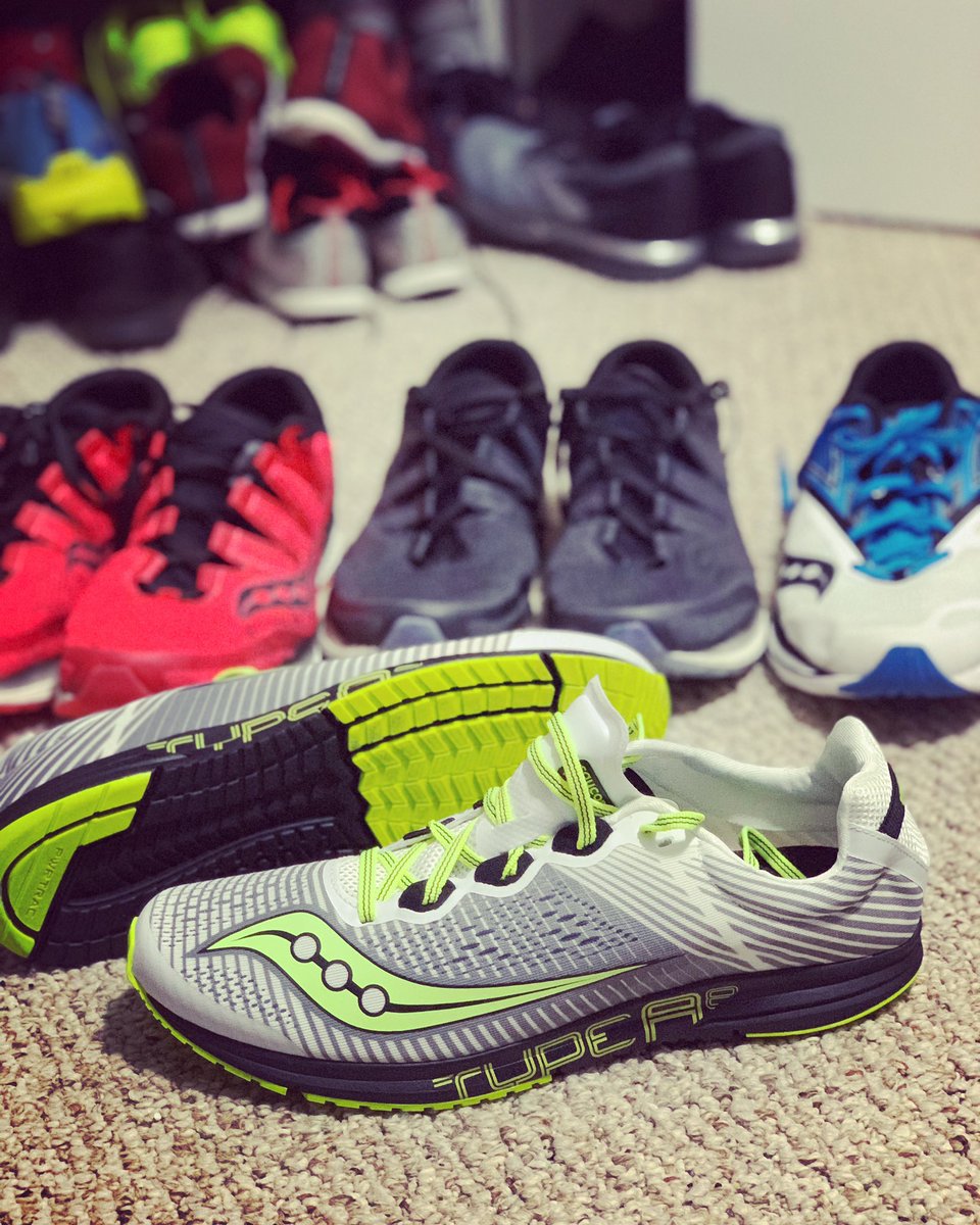 jttaylor155's tweet photo. New shoe alert🚨
It looks like I am becoming a @saucony person. I’ve been using the #FreedomISO2 and #Kinvara9 for several months. Just added the @SauconyRacing #TypeA8 for the Spring racing season.
#wewhorun #runner #running #run #runnersofinstagram #shoesaddict https://t.co/f7MqAeZMlj