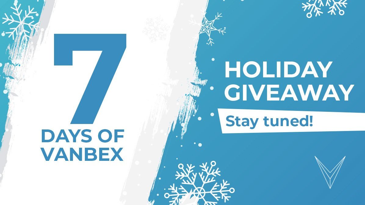 HyperionExch's tweet photo. ๐Winners of the #7DaysofVanbex holiday giveaway will be announced soon!๐ #cryptocurrencies #giveaway $FUEL https://t.co/w2YYMRQo5l