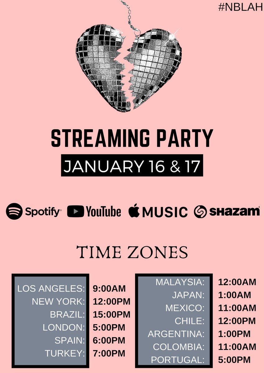 MCNewsSource's tweet photo. 🚨 ATTENTION SMILERS 🚨
There will be another streaming party for “Nothing Breaks Like A Heart” taking place on Wednesday and Thursday! Make sure you RT and spread the word! #NothingBreaksLikeaHeart #NBLAH #NBLAHStreamingParty https://t.co/w5up2A8Ckv