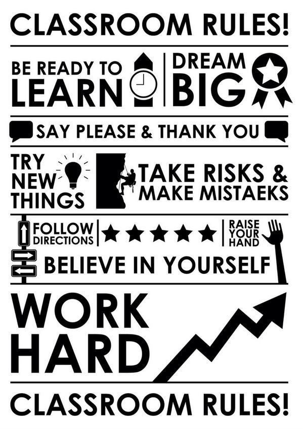 jcbowman's tweet image. What do your classroom rules say?   #k12 #ClassRules #rules