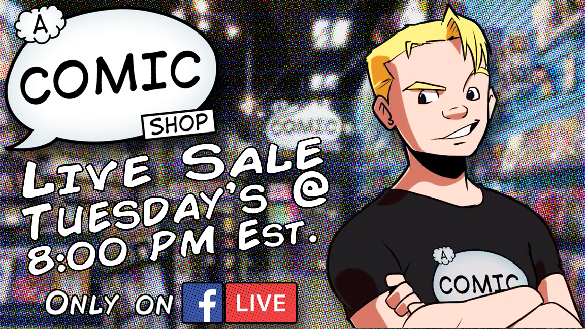 acomicshow's tweet image. Join us every Tuesday at 8PM EST for our #FacebookLive sale! #Comics, #GraphicNovels, #FunkoPops &amp;amp; More! Get more info over at Facebook.com/AComicShop! See you there!