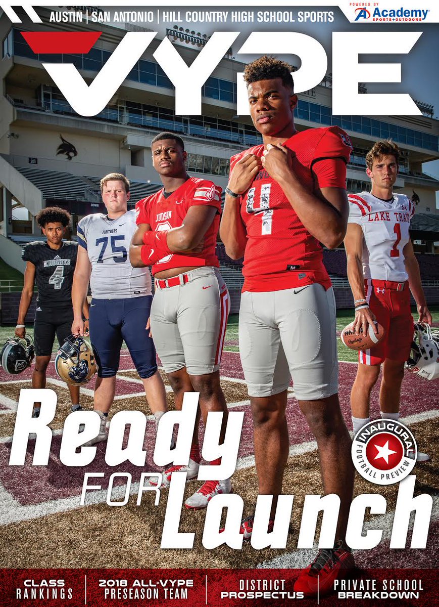 VypeSATX's tweet photo. It's time to release 2018 San Antonio All-VYPE Public School Football Team! All 3 Alamo City magazine cover athletes are on it! https://t.co/rfLWaCsbLK @JudsonFootball @boimarv9 @ocpantherfb @brannonb75 @Football_Steele @XavierKeawe @TaylerMills2 #txhsfbplayoffs #txhsfb #VYPESATX https://t.co/hOlQqo8CMe