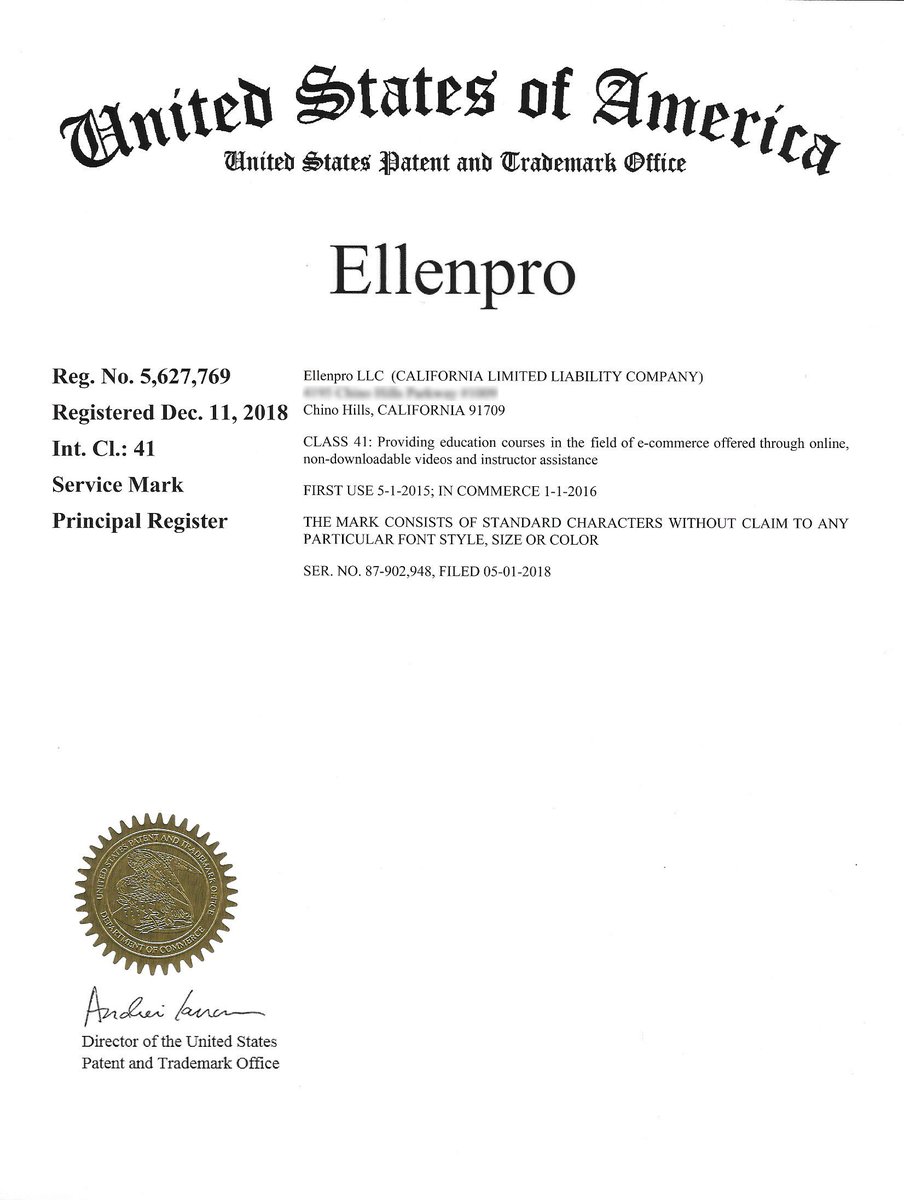 Ellenpro is now a registered trademark. If anyone else uses it, we can take lawful action.
#trademark #ellenpro