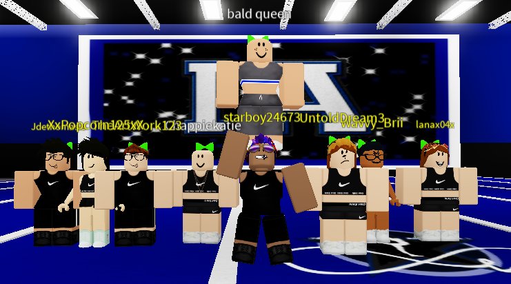 InfinityAllSta1's tweet photo. Cheetahs had a wonderful practice today! Today in honor of our lovely Storm siblings we wore GREEN BOWS! 💚We are super excited to see you guys perform! Everyone loves a slaying sister! 💙
@RobloxRCA @CheerRoomRBLX @FusionXtremee https://t.co/oaonY2P4mR
