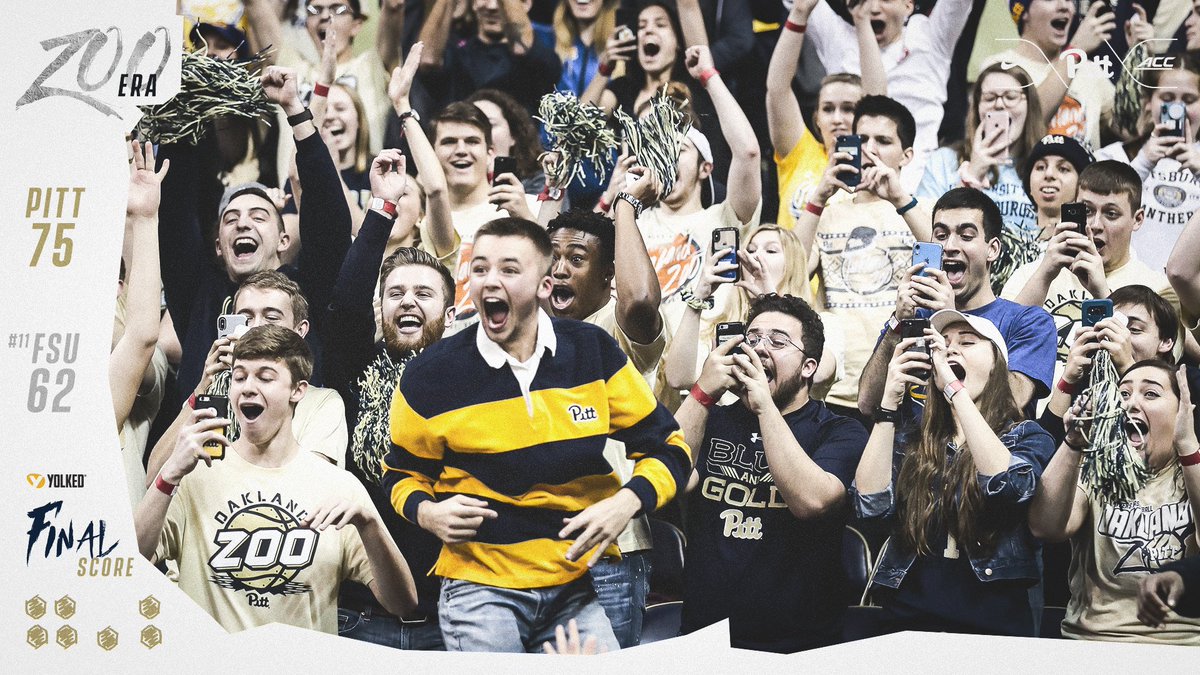 Pitt_MBB's tweet photo. #11 GOES DOWN AT THE PETE‼️

That was for you, @OaklandZoo 👊

#ZooEra https://t.co/YgIHdaWaVj