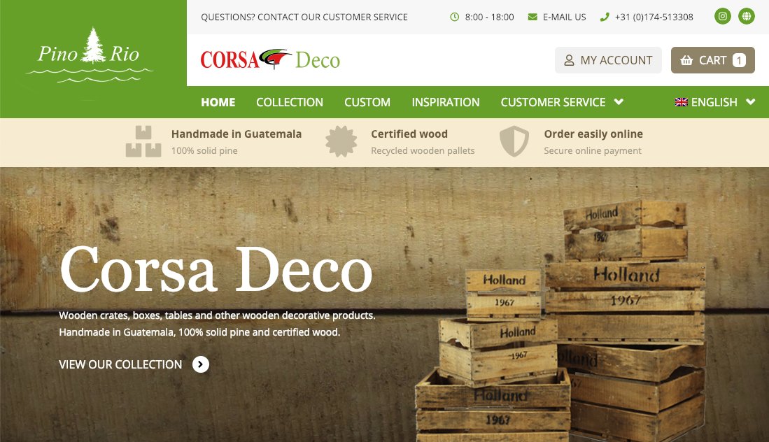 De #responsive webwinkel voor Corsa Deco staat sinds kort online! Houten kisten, houten tafels en andere houten deco artikelen handgemaakt in Guatemala: rmw.li/corsadeco 🚀 #wordpress #responsive #webwinkel #deco #certifiedwood🌱