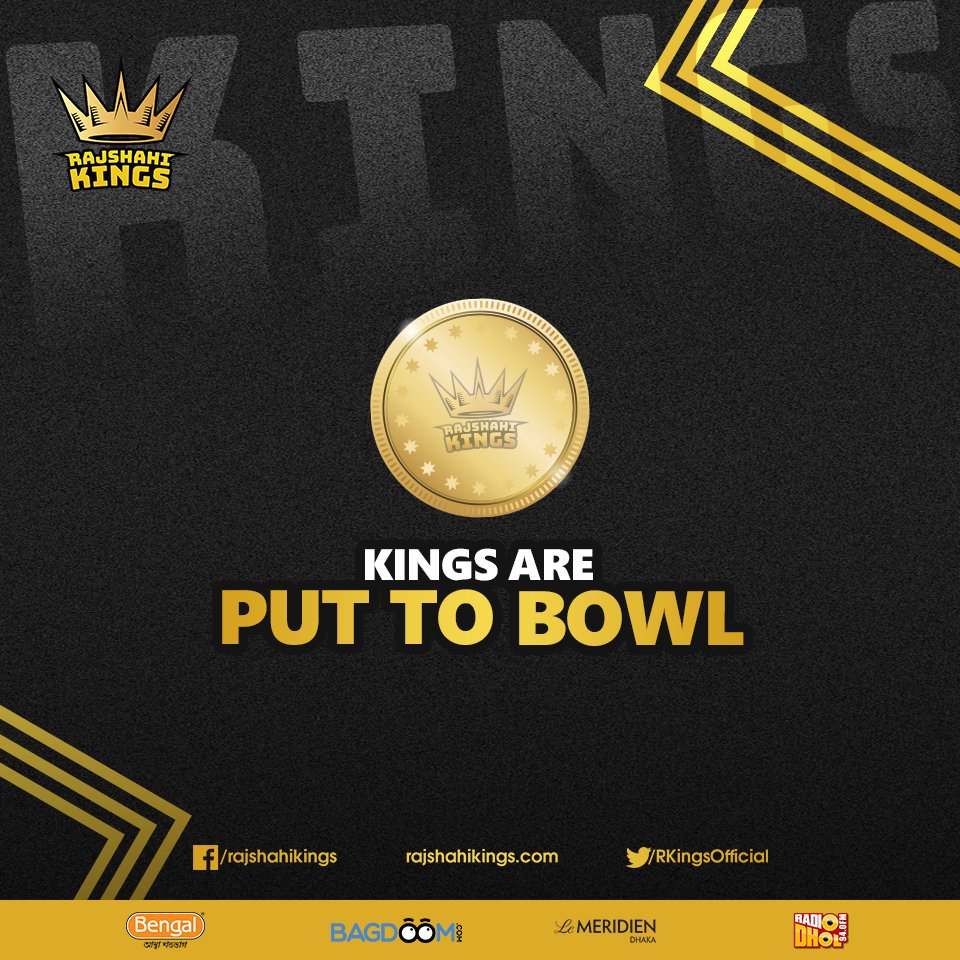 RKingsOfficial's tweet photo. We lost the toss and we are invited to bowl first!
#RKvKHT
#BPL2019 https://t.co/eOfqDCBTdI