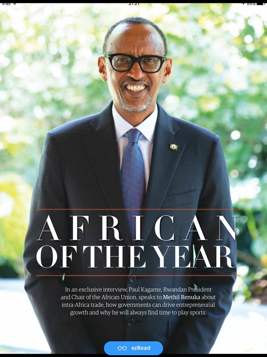 Let's 4once focus on the positive w/ regards2 Pres.  @PaulKagame's 1-yr-tenure at the helm of the AU that is coming 2an end.Drawing frm his proven ability 2effect positive change domestically against all odds, He was given t/ opportunity 2display his Great Potential globally 1/..