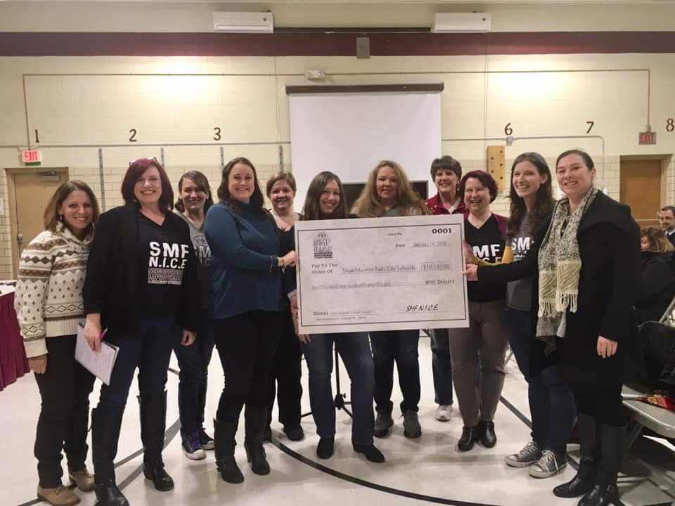 smfnice's tweet photo. It felt great to officially present the school board with that BIG check!  
Thank you to everyone who donated, shared the GoFundMe and shared our story! 
Special thanks to the School Board, Stow Schools Foundation, &amp; Allison Daugherty for being a big part of making it happen. https://t.co/7HLU7dZdWB