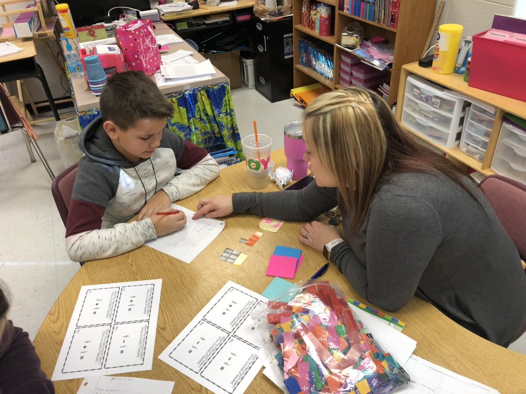 HopeFBarr's tweet photo. Adding, subtracting, &amp; multiplying fractions in 5th today! #Taskcards #FractionBars @morganshannon19 #NCSSbetheBEST #RPESrocks #CougarStrong https://t.co/D0BC4XjZfW