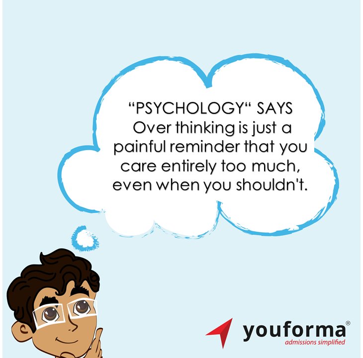 youforma's tweet photo. “PSYCHOLOGY“ SAYS Over thinking is just a painful reminder that you care entirely too much, even when you shouldn't
#didyouknow #memory #life #student #education #youforma https://t.co/ZE4wWhWukt