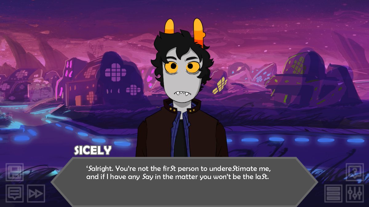 BFansim's tweet photo. Our #fantroll #fansim, "Of Texts Gray and Signs Hidden" is ready for you to play! #hiveswap #friendsim
 https://t.co/9TMgrZ4wim https://t.co/370lBWCdsY