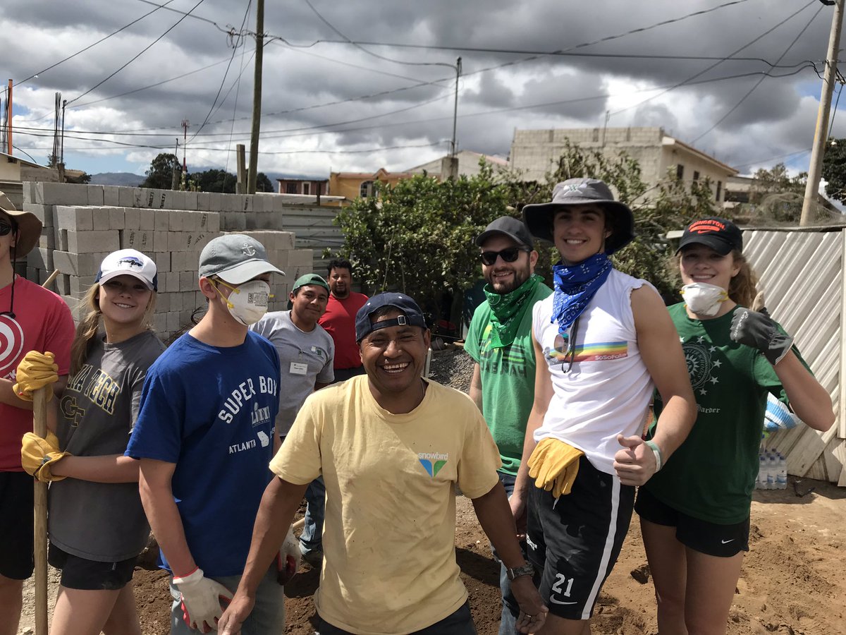 guatcats's tweet photo. Construction has started. GuatCats are building and working together with families and @FHTHguatemala team to finish three new homes by Friday. #GuatCats #GuatCatsXV #JanTerm19 #JanTerm https://t.co/5AzZ08vWgp